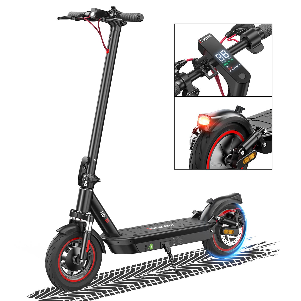 iScooter i10 Commuter Electric Scooter for Adult 650 Motor