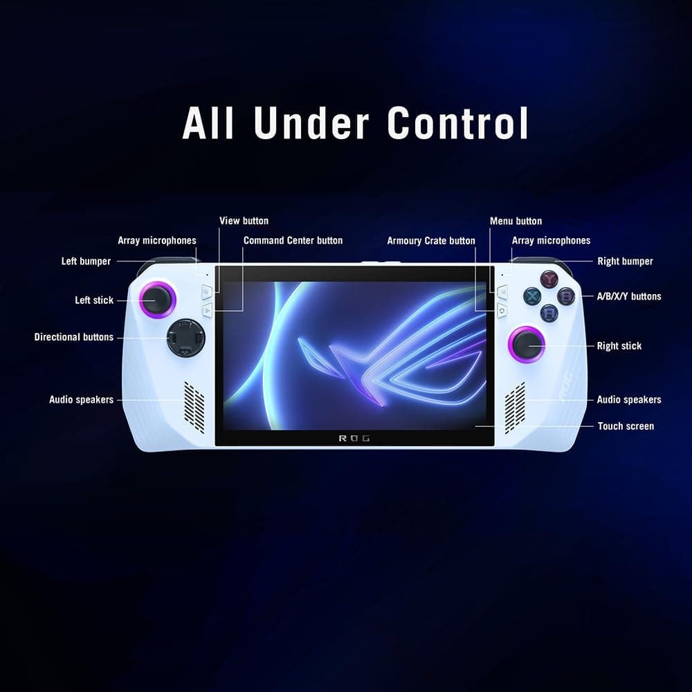 ASUS ROG Ally Handheld Gaming Console 512GB White