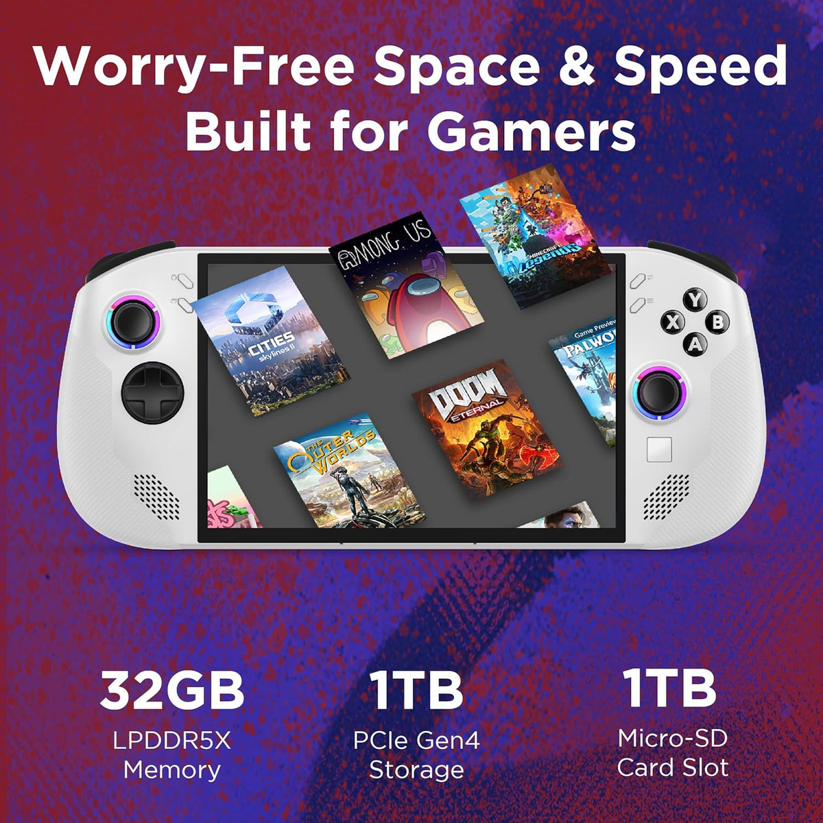 Lenovo Legion Go S Gaming Console 512GB Glacier White