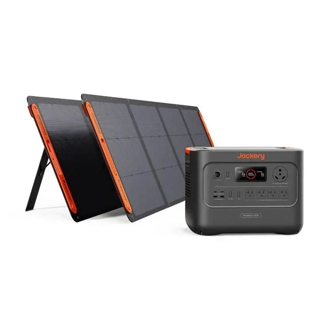 Jackery HomePower 3000 Solar Generator + 2 x SolarSaga 200W Portable Solar Panel