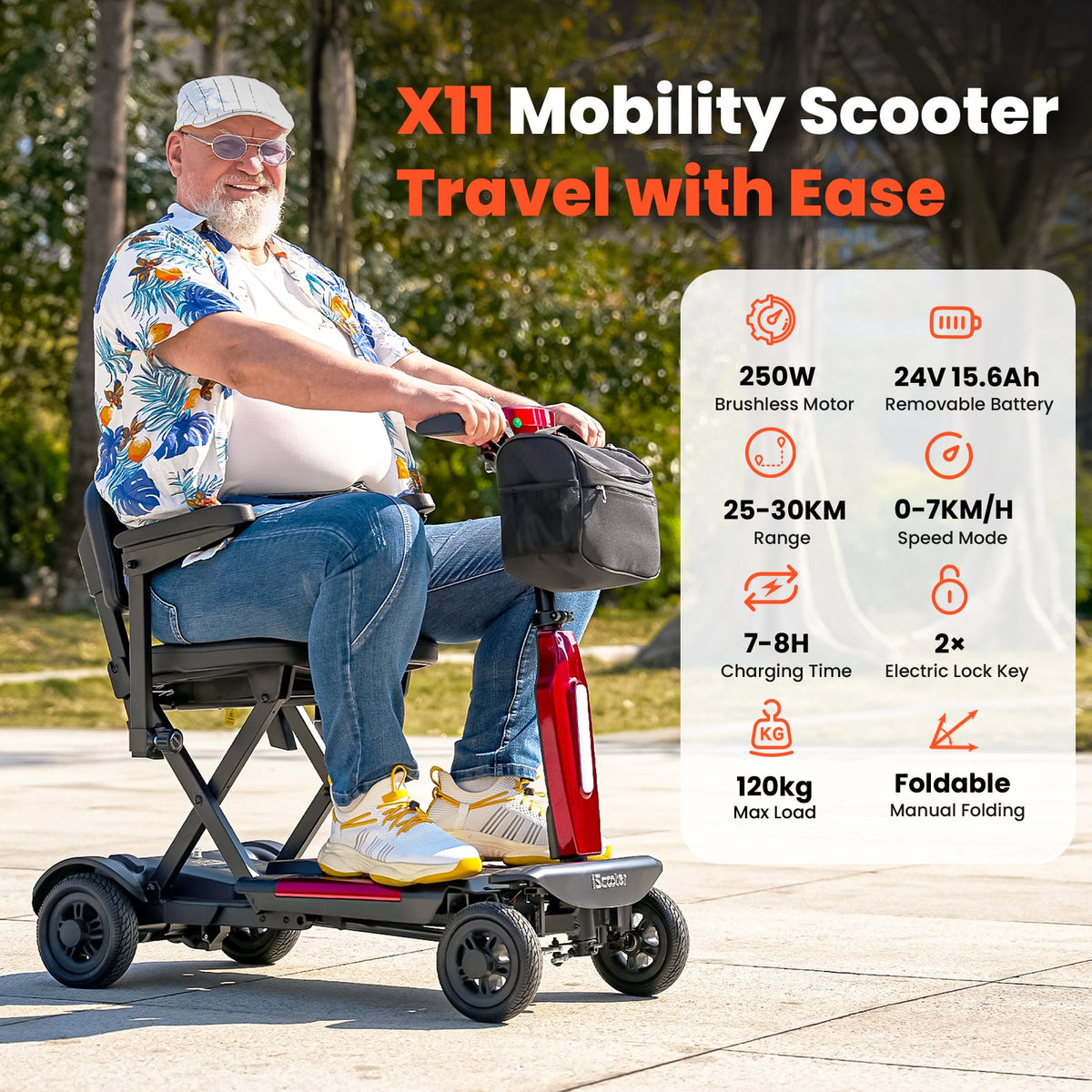 X11 Mobility Scooter for Seniors & Adults